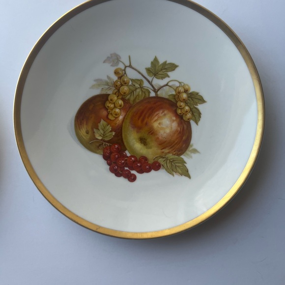 Bavaria Germany Golden Crown Lot of 2 E&R 1886 Harvest Fruit Orchard Plates - Picture 9 of 10